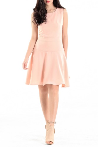 Sleeveless Flounce Dress