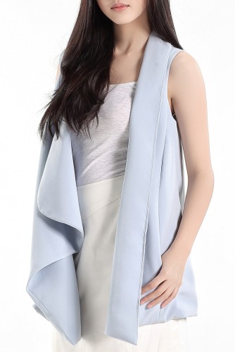 Belted Sleeveless Blazer