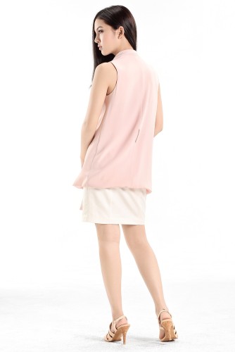 Belted Sleeveless Blazer